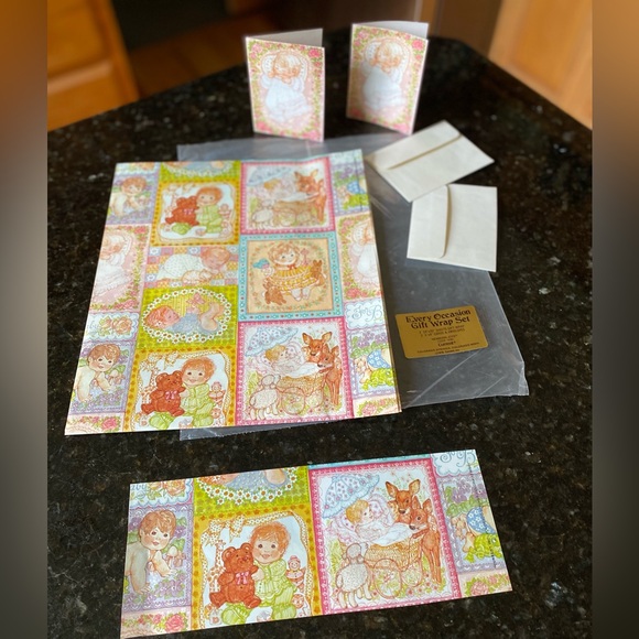 Vintage 1979 CURRENT Baby Themed Gift Wrap - Picture 3 of 6